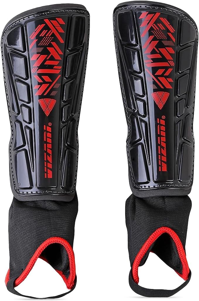 VIZARI Malaga Soccer Shinguard | Durable Soccer Shin Guard with Tough Protection & Elastic Straps | Breathable, Moisture-Wicking Youth Soccer GearProduct - Image 1